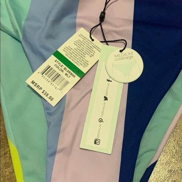 The Bikini Lab Multicolored High Waisted Bottoms - Picture 2 of 5